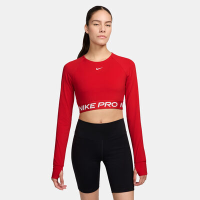 Nike Women's Pro Dri-FIT Crop Top Red