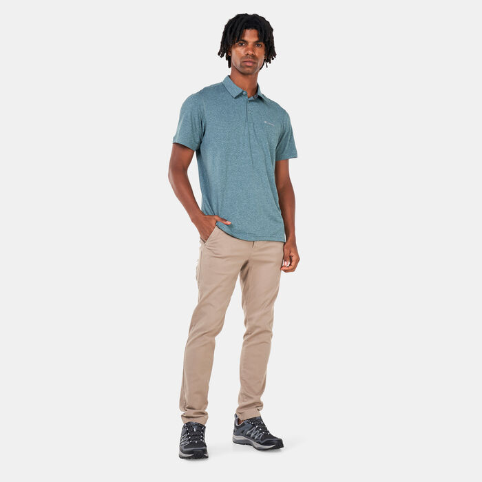 Columbia Men's Tech Trail™ Polo T-Shirt Green Columbia Men's Tech Trail™ Polo T-Shirt Green image number 2