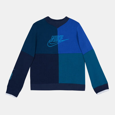 Nike Kids' Sportswear Amplify Sweatshirt (Older Kids) Blue Nike Kids' Sportswear Amplify Sweatshirt (Older Kids) Blue