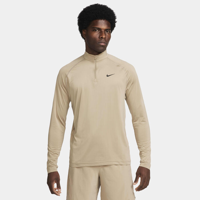 Nike Men's Dri-FIT Ready 1/4-zip Fitness Top Beige Nike Men's Dri-FIT Ready 1/4-zip Fitness Top Beige image number 0
