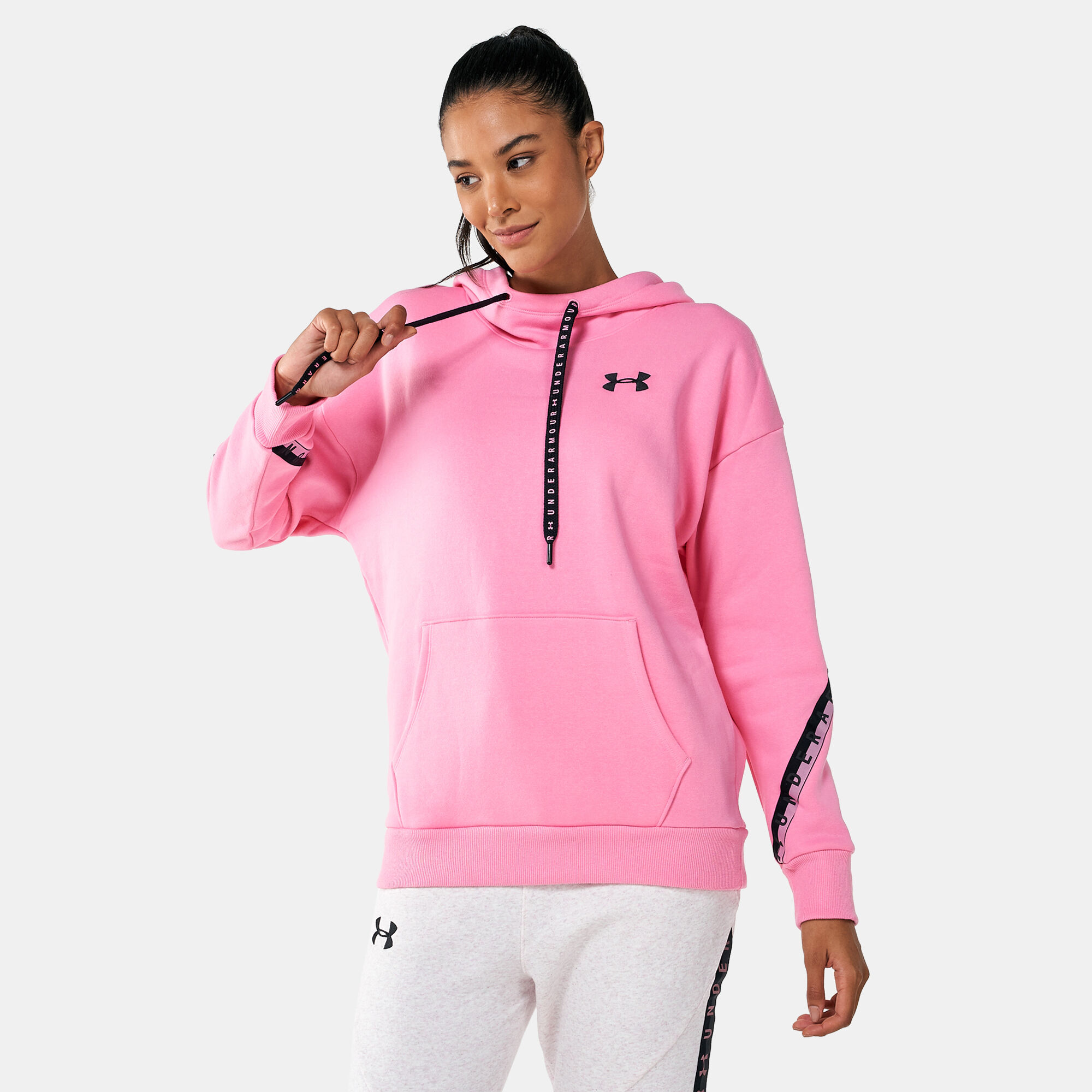 Under armour hotsell taped fleece hoodie