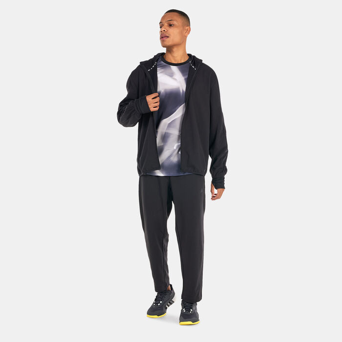 adidas Men's Yoga Training AEROREADY Full-Zip Hoodie Black adidas Men's Yoga Training AEROREADY Full-Zip Hoodie Black image number 2
