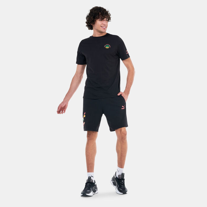 PUMA Men's Worldwide Graphic Shorts Black PUMA Men's Worldwide Graphic Shorts Black image number 2