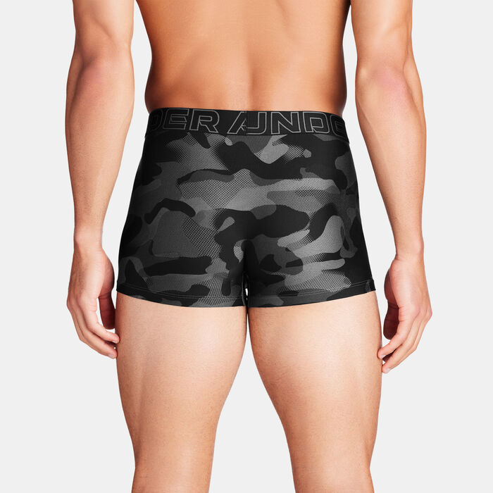 Under Armour Men's UA Tech Printed Boxerjock Boxers (3 Pack) Black image number 1