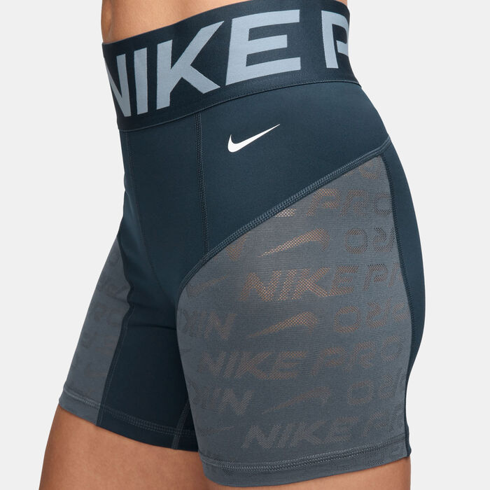 Nike Women's Pro Sculpt Bike Shorts Blue Nike Women's Pro Sculpt Bike Shorts Blue image number 3