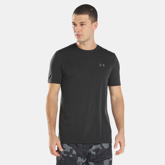 Under Armour Men's UA RUSH™ Seamless T-Shirt Black Under Armour Men's UA RUSH™ Seamless T-Shirt Black image number 0