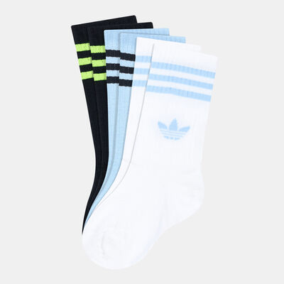 adidas Originals Kids' Crew Socks (3 Pair) Black adidas Originals Kids' Crew Socks (3 Pair) Black