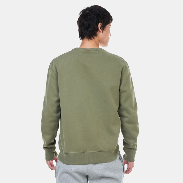 Timberland Men's Elevated Brand Carrier Crew Sweatshirt Green Timberland Men's Elevated Brand Carrier Crew Sweatshirt Green image number 1