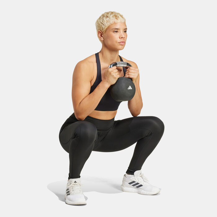 adidas Women's Optime Full-Length Training Leggings Black image number 2