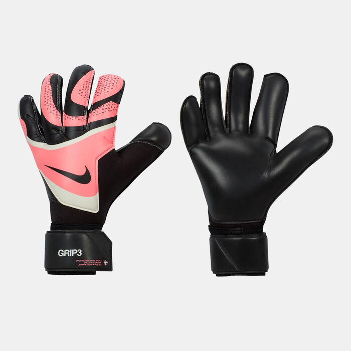 Nike Grip3 Goalkeeper Gloves Pink image number 2