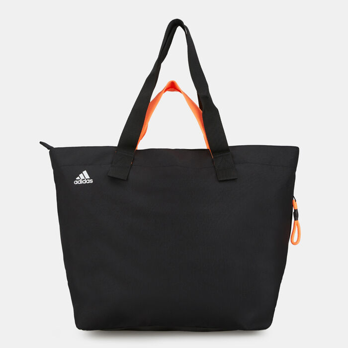 adidas Women's Sports Canvas Tote Bag Black adidas Women's Sports Canvas Tote Bag Black image number 1