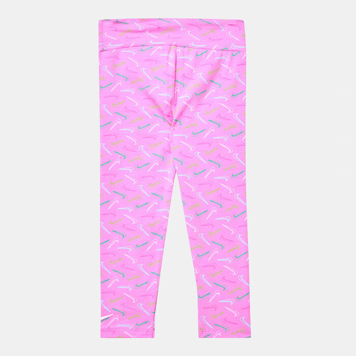 Nike Kids' Swoosh Logo Leggings (Baby and Toddler) Pink image number 1