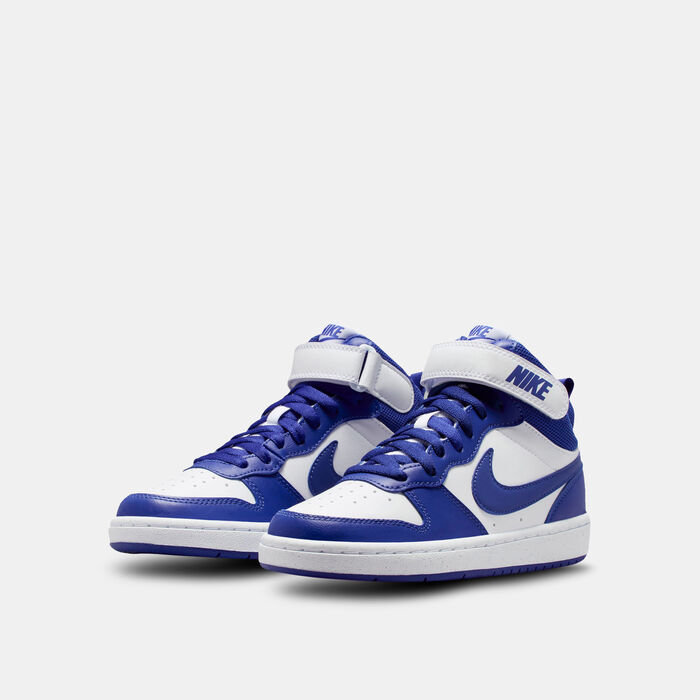 Nike Kids' Court Borough Mid 2 Shoes White image number 1