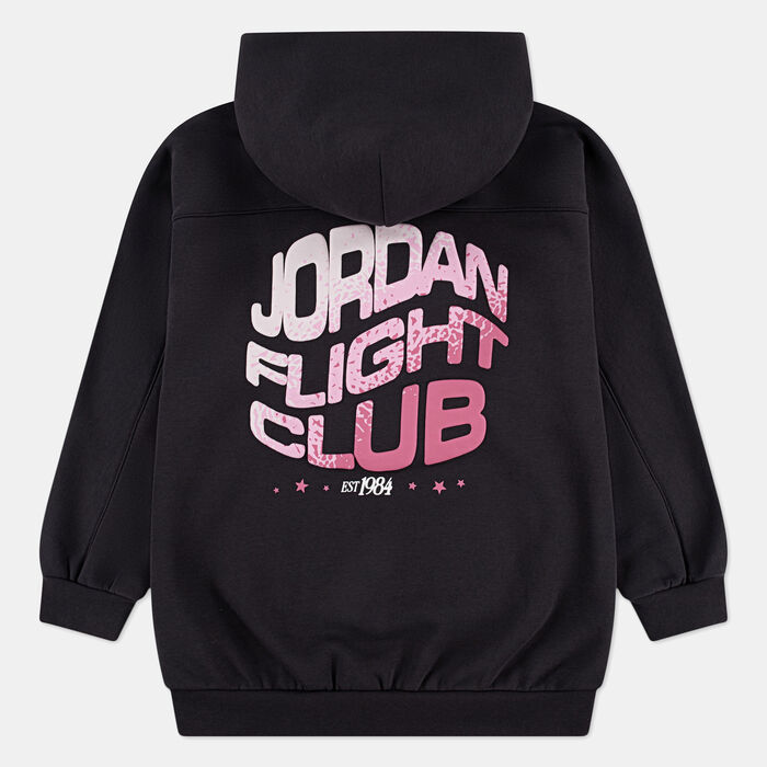Nike Kids' Jumpman Satin Club Hoodie Black Nike Kids' Jumpman Satin Club Hoodie Black image number 1