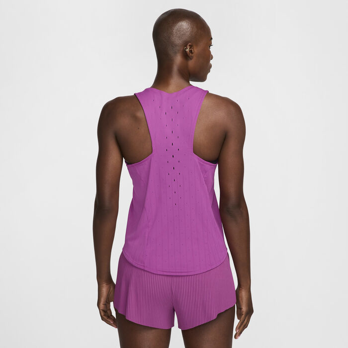 Nike Women's AeroSwift Dri-FIT ADV Running Vest Pink Nike Women's AeroSwift Dri-FIT ADV Running Vest Pink image number 1