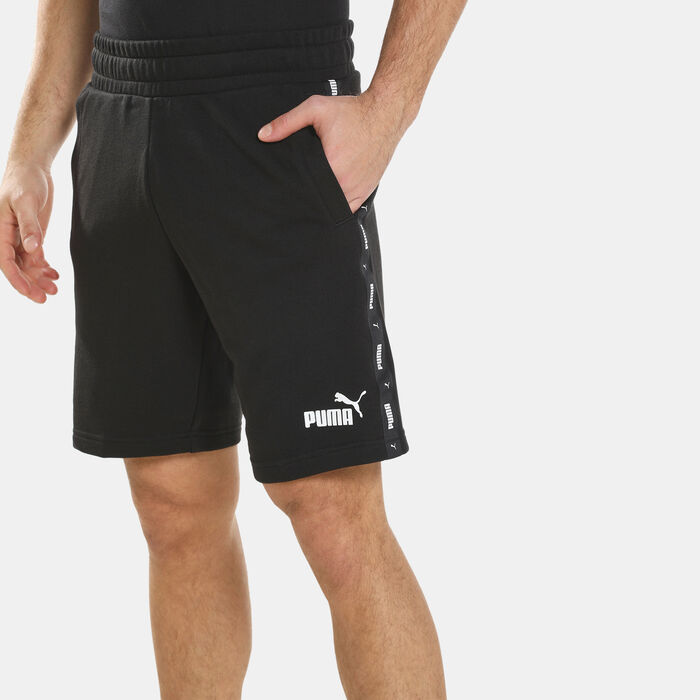 PUMA Men's Essentials+ Tape Shorts Black image number 3