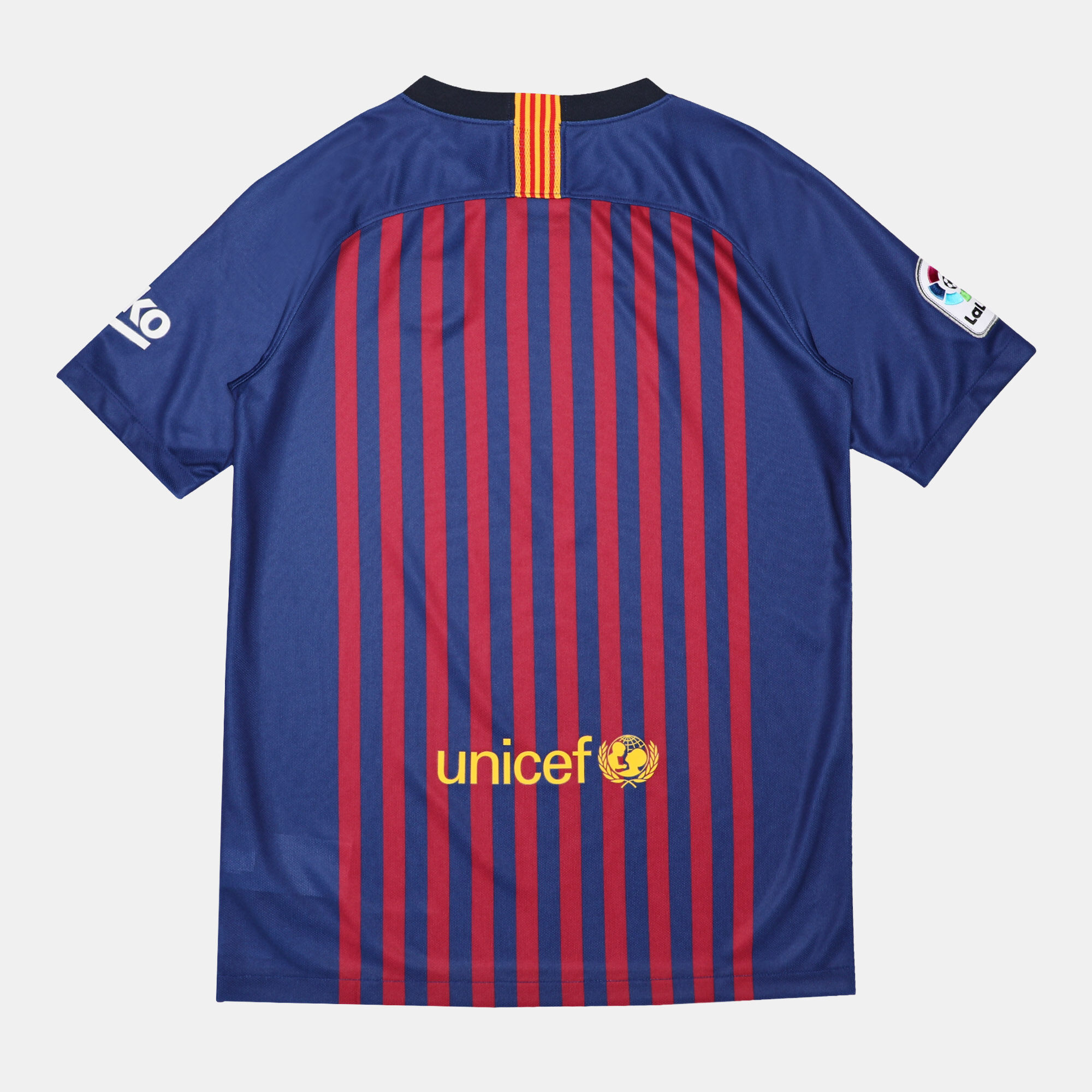Buy Nike Kids F.C. Barcelona Home Jersey 2018 2019 Black in KSA