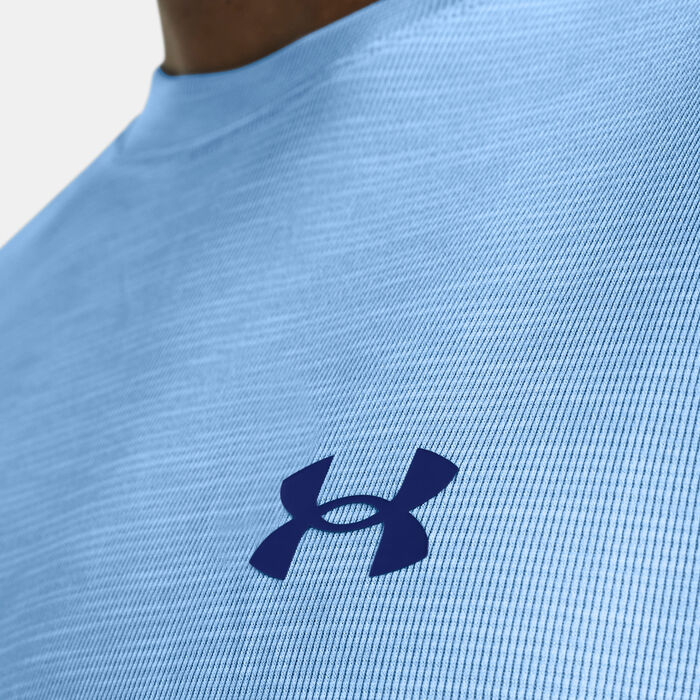 Under Armour Men's UA Tech Textured T-Shirt Blue image number 2