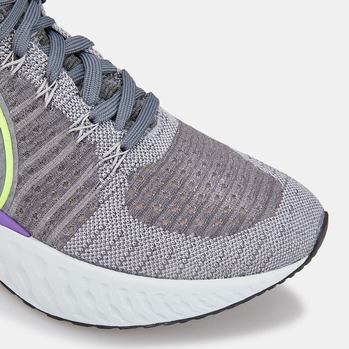 Nike Men's React Infinity Flyknit Shoe Grey Nike Men's React Infinity Flyknit Shoe Grey image number 4