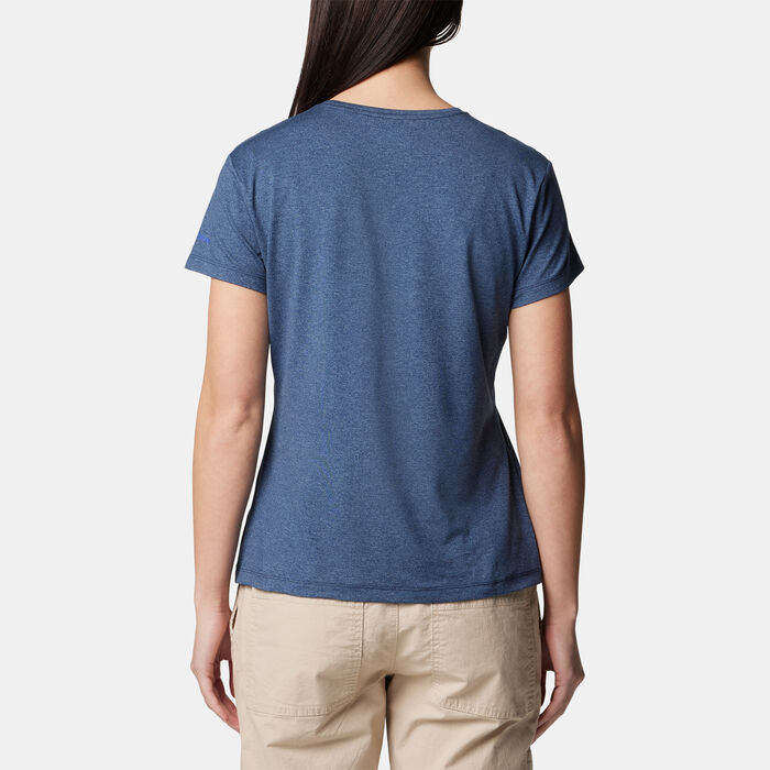 Columbia Women's Sloan Ridge Graphic T-Shirt Blue Columbia Women's Sloan Ridge Graphic T-Shirt Blue image number 1
