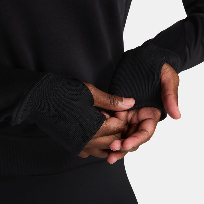 Nike Women's One Therma-FIT Training Sweatshirt Black image number 3