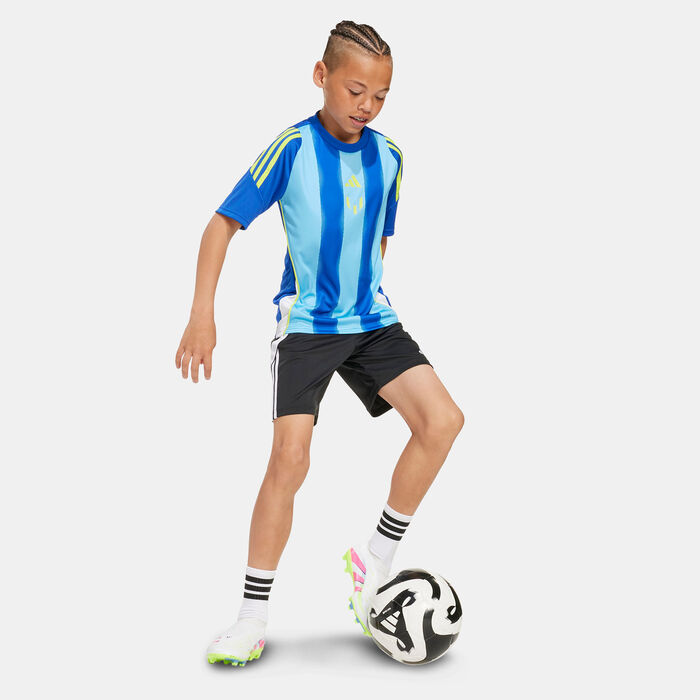adidas Kids' Messi Training Football Top Blue adidas Kids' Messi Training Football Top Blue image number 2