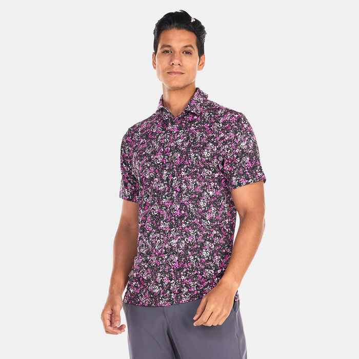 Under Armour Men's UA Playoff 3.0 Printed Polo Shirt Pink Under Armour Men's UA Playoff 3.0 Printed Polo Shirt Pink image number 0