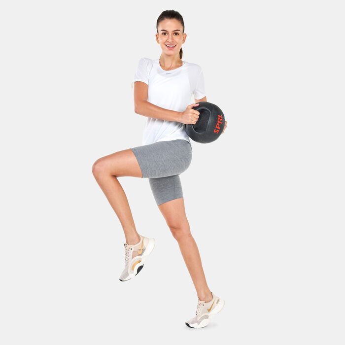 Nike Women's Dri-FIT UV One Luxe T-Shirt Black Nike Women's Dri-FIT UV One Luxe T-Shirt Black image number 2