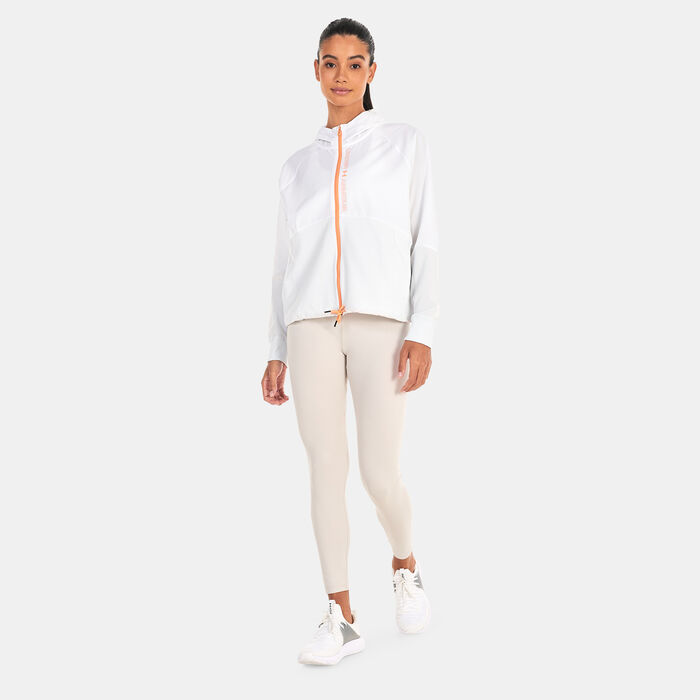 Under Armour Women's UA Woven Full-Zip Jacket White image number 2