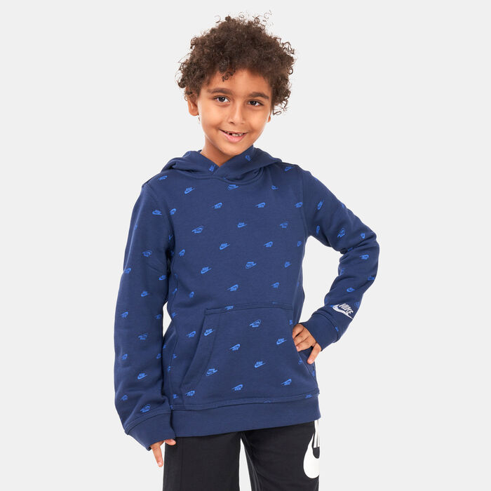 Nike Kids' Sportswear Club Fleece Pullover Hoodie (Older Kids) Blue image number 0