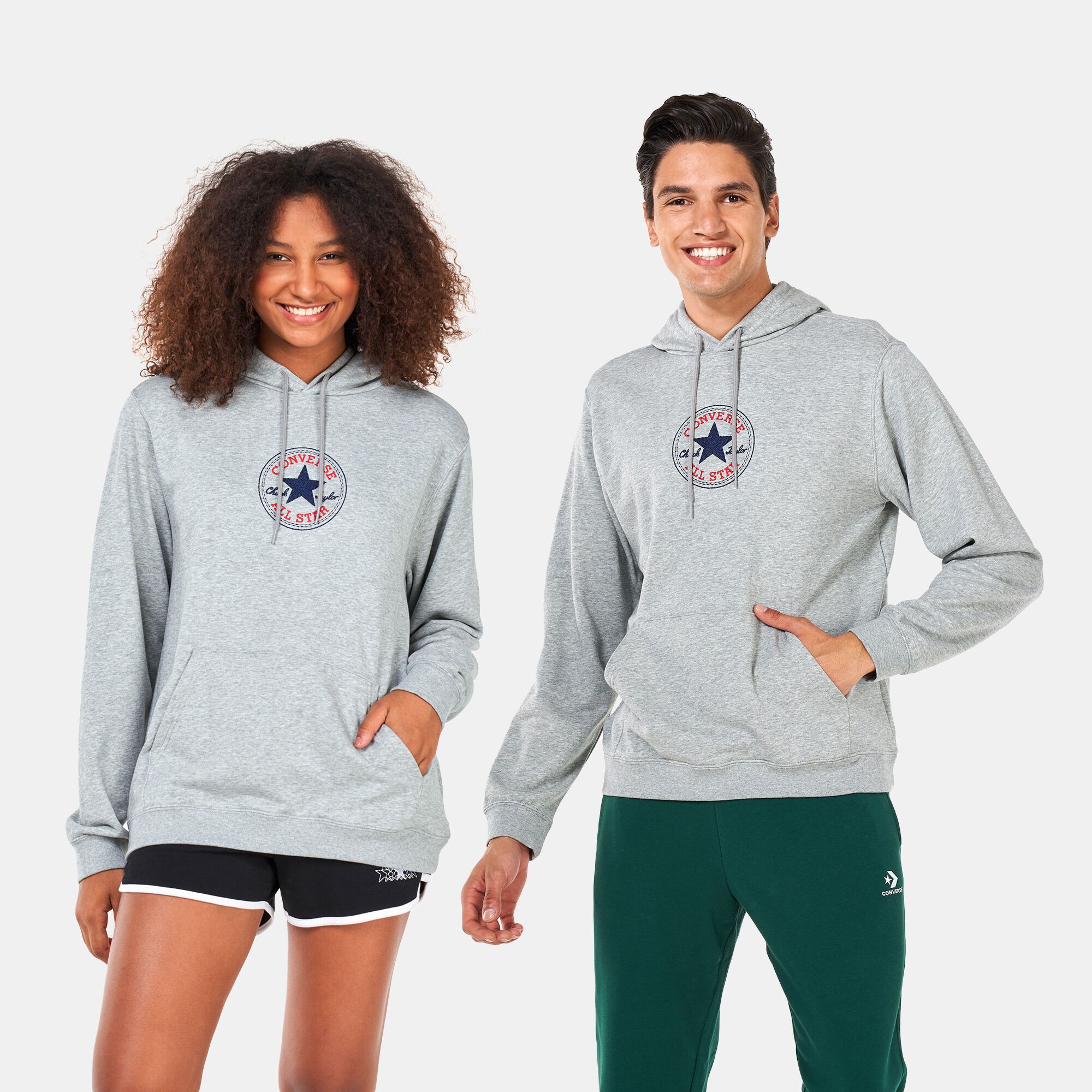 Chuck Taylor All Star Logo Hoodie Grey Converse in KSA SSS