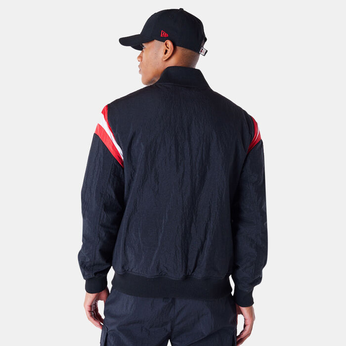New Era Men's NBA Chicago Bulls Panel Bomber Jacket Black New Era Men's NBA Chicago Bulls Panel Bomber Jacket Black image number 1