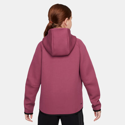 Nike Kids' Sportswear Tech Fleece Full-Zip Hoodie Pink