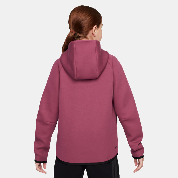 Nike Kids' Sportswear Tech Fleece Full-Zip Hoodie Pink image number 1