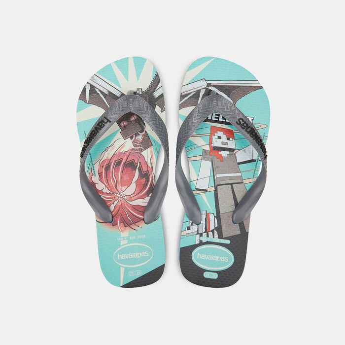 Havaianas Kids' Minecraft Flip Flops Black image number 0