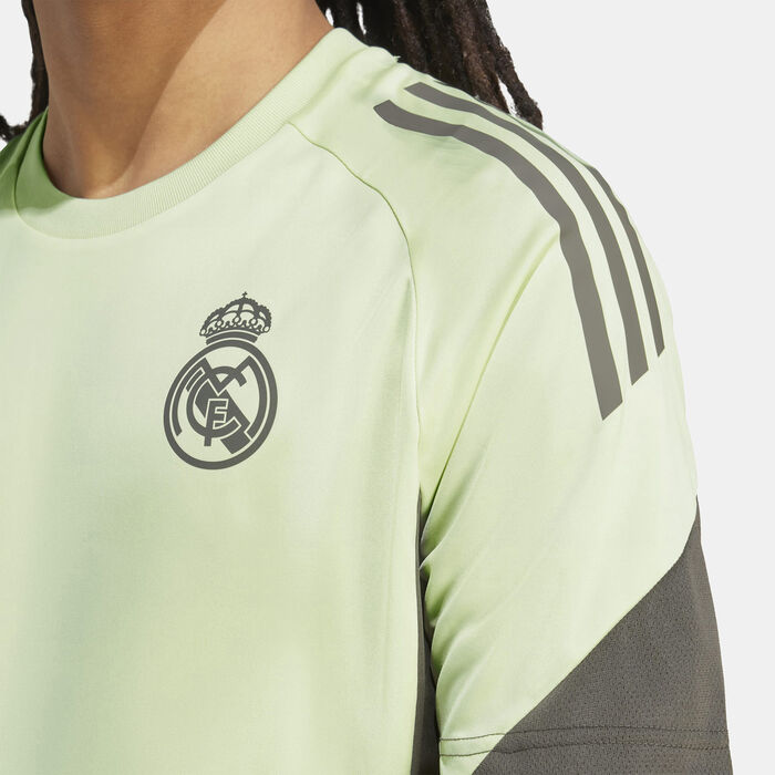 adidas Men's Real Madrid Tiro 25 Competition Training Football Top Green image number 3