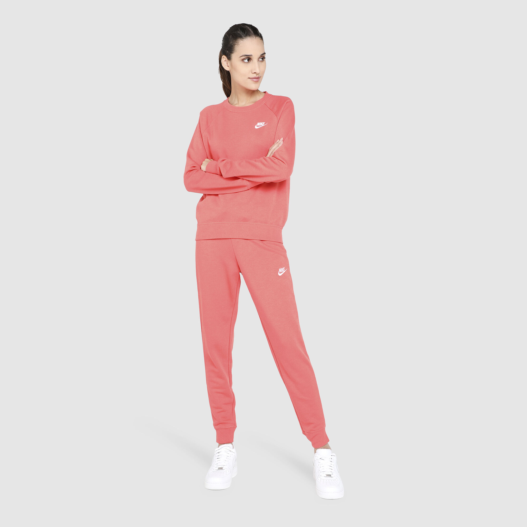 Nike womens hotsell tracksuit pink