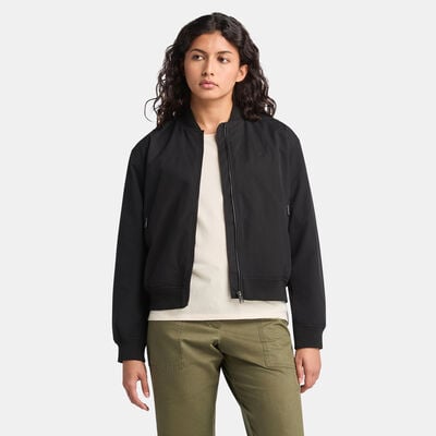 Timberland Women's Utility Bomber Jacket Black Timberland Women's Utility Bomber Jacket Black
