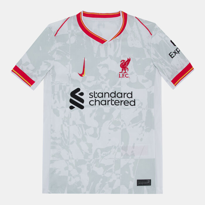 Nike Kids' Liverpool 24/25 Stadium Third Replica Football Jersey White Nike Kids' Liverpool 24/25 Stadium Third Replica Football Jersey White image number 0