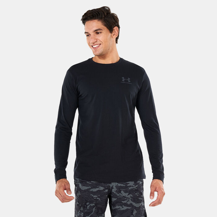 Under Armour Men's Sportstyle Left Chest T-Shirt Black Under Armour Men's Sportstyle Left Chest T-Shirt Black image number 0
