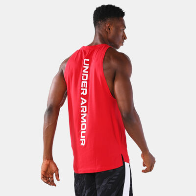 Under Armour Men's Baseline Cotton Tank Top Red