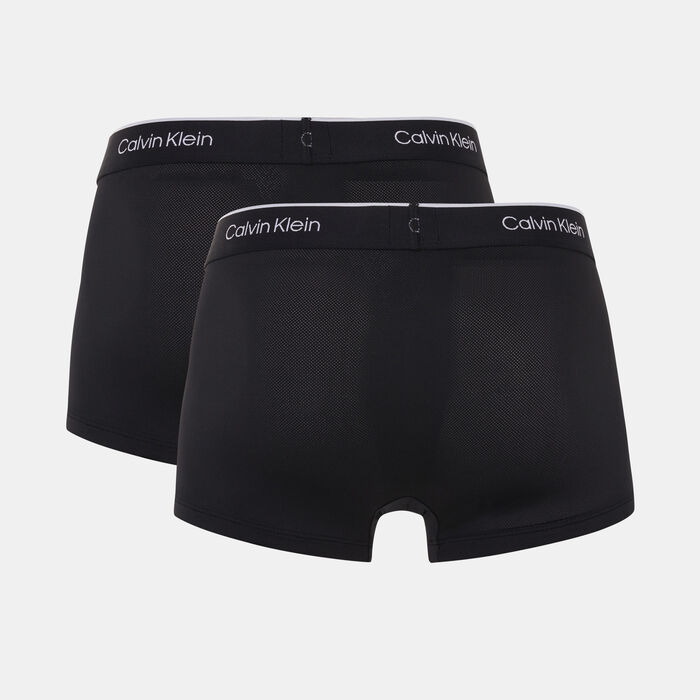 Calvin Klein Men's Low Rise Trunk Briefs (2 Pack) Black Calvin Klein Men's Low Rise Trunk Briefs (2 Pack) Black image number 1