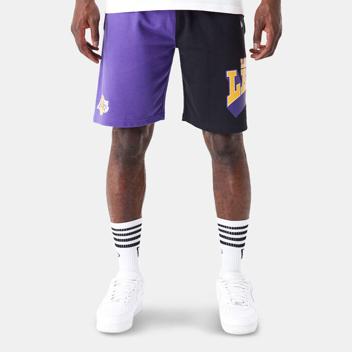 New Era Men's NBA Los Angeles Lakers Jogging Shorts Purple New Era Men's NBA Los Angeles Lakers Jogging Shorts Purple image number 0