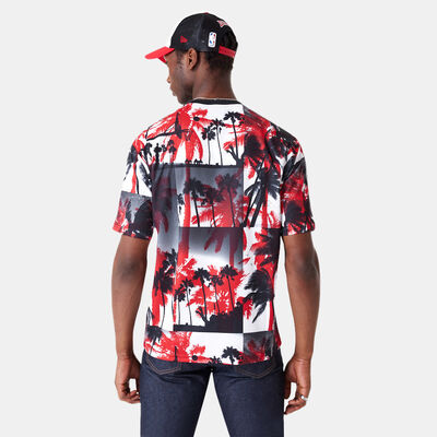 New Era Men's NBA Chicago Bulls Palm Tree T-Shirt Red