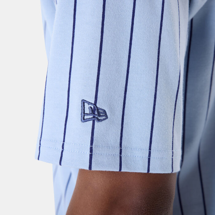 New Era Men's Pinstripe T-Shirt Blue New Era Men's Pinstripe T-Shirt Blue image number 3