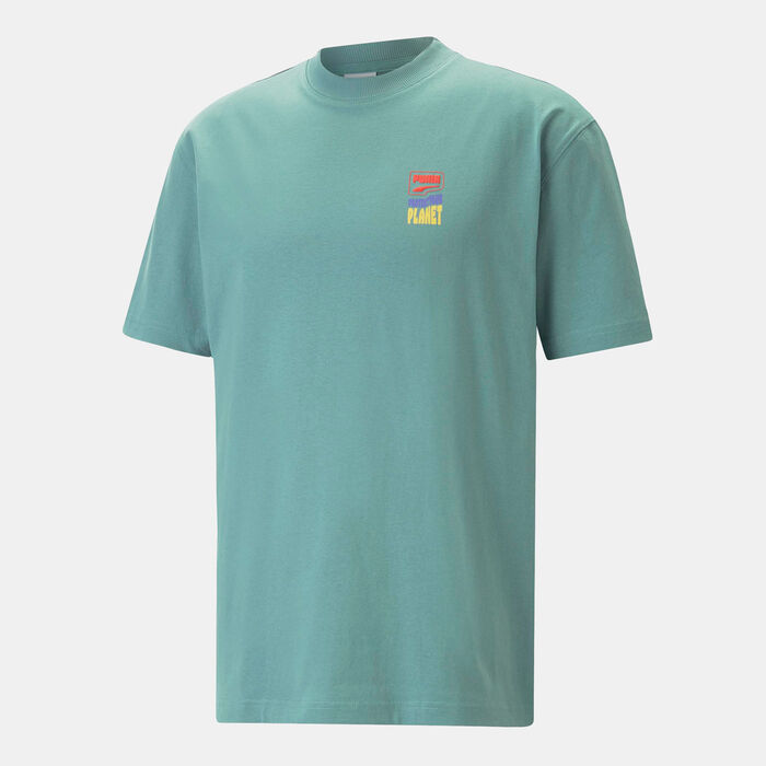 PUMA Men's DOWNTOWN Graphic T-shirt Blue PUMA Men's DOWNTOWN Graphic T-shirt Blue image number 0