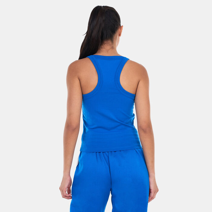 adidas Originals Women's Premium Essentials Tank Top Blue adidas Originals Women's Premium Essentials Tank Top Blue image number 1