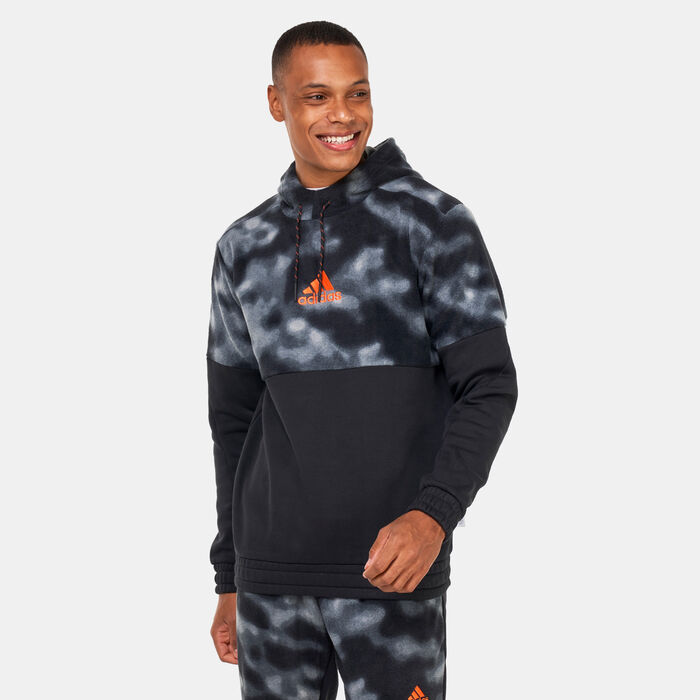 adidas Men's Polar Fleece Nature Hoodie Black adidas Men's Polar Fleece Nature Hoodie Black image number 0