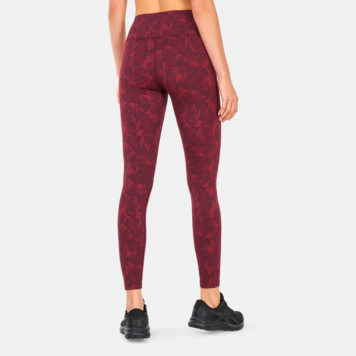 ASICS Women's Runkoyo Jacquard Leggings Red image number 1