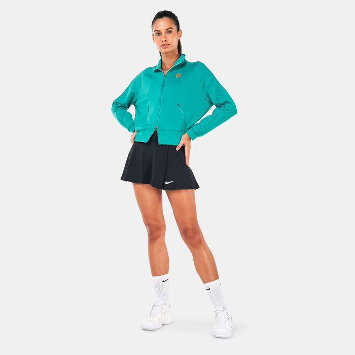 Nike Women's Court Dri-FIT Heritage Full Zip Jacket Green image number 2